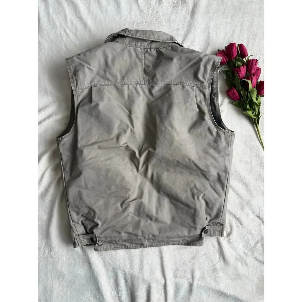 Cabela's Canvas Fleece Lined Vest Size Medium